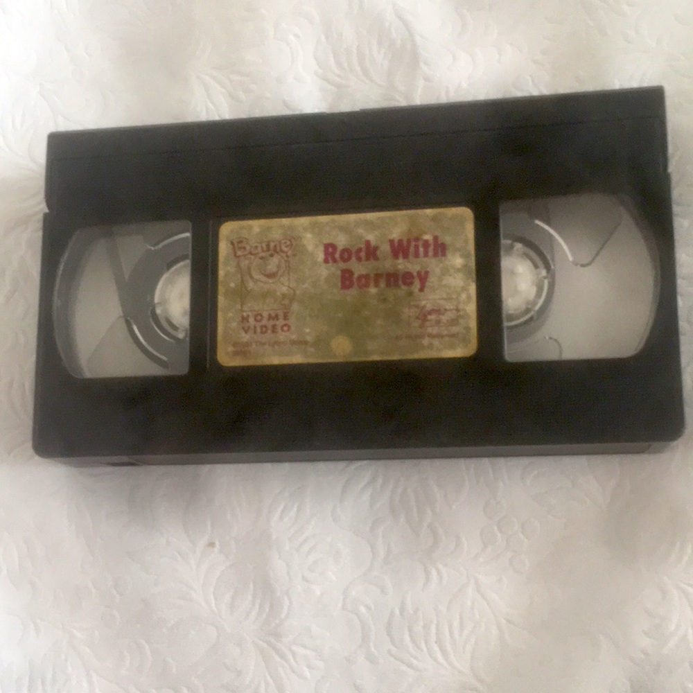 Vintage. Rock With Barney 1991 VHS#98081 Sing-Along